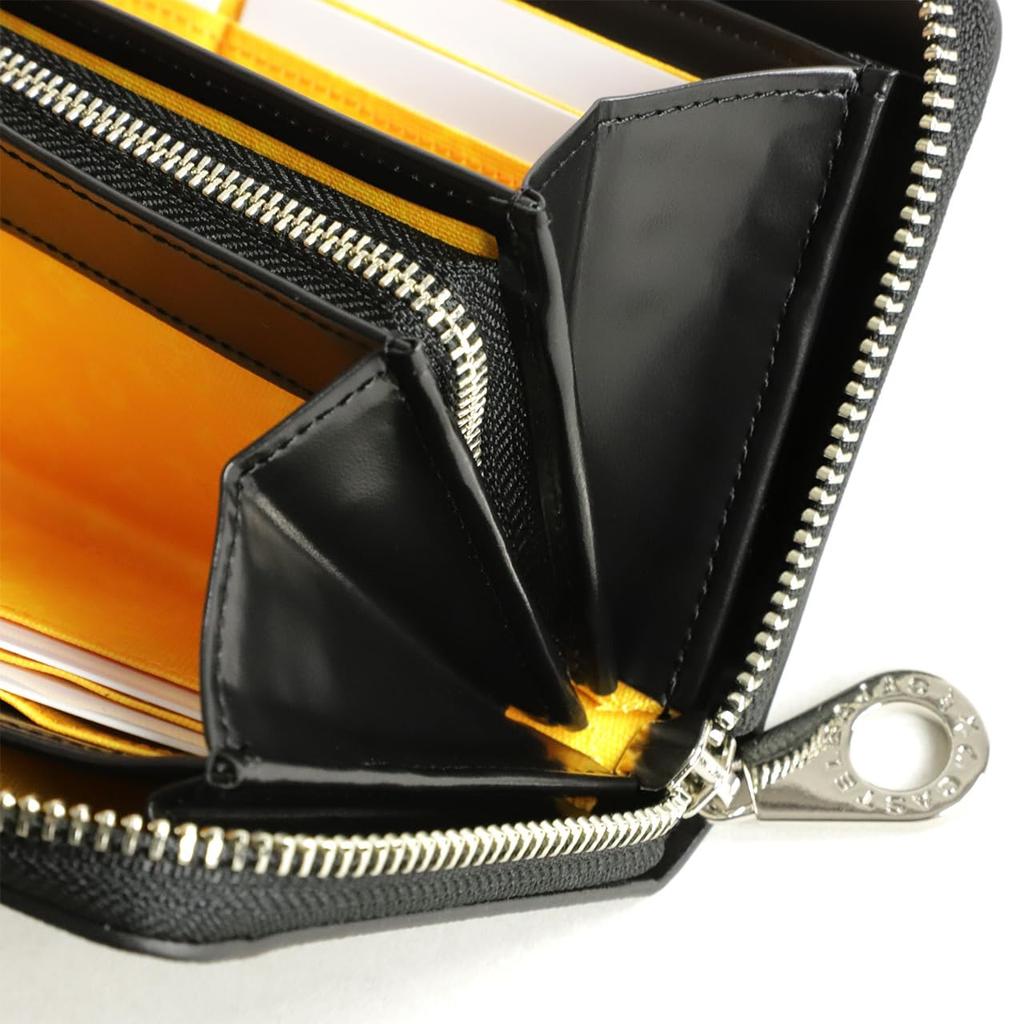 Castelbajac Round Zipper Long Wallet with Coin Upura Green Purse, 054624,