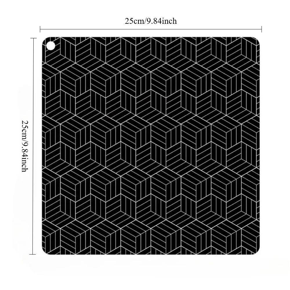 Heat Resistant Induction Cooktop Mats Nonslip Easy Cleaning Sturdy Silicone for Kitchen Stove Countertops Protections Pad