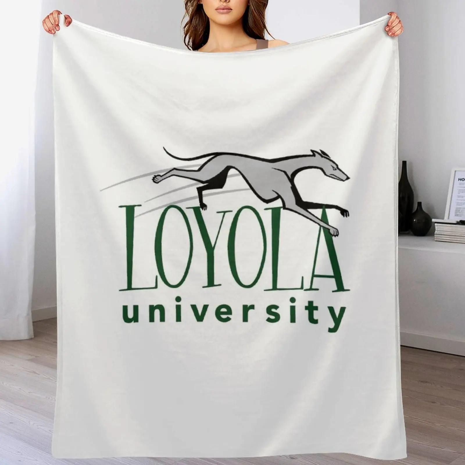 Greyhound Loyola University Throw Blanket Warm Plush Fuzzy Blanket for Living Room 102x76cm(40x30in)