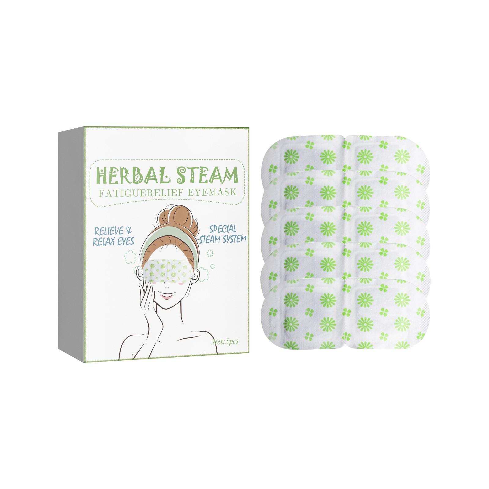 

Одноразовые согревающие маски для глаз и успокаивающие патчи для глаз Усталость и дискомфорт глаз(5шт / коробка) белый