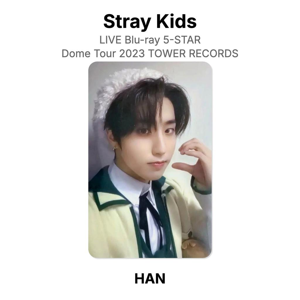 Stray Kids LIVE Blu-ray 5-STAR Dome Tour 2023 TOWER RECORDS Official Photocard