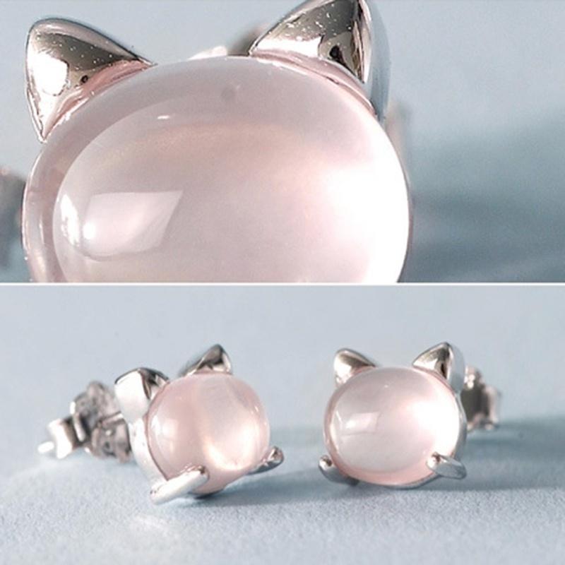 Cute Meow Cat Ears Earrings  Stud Earrings for Women