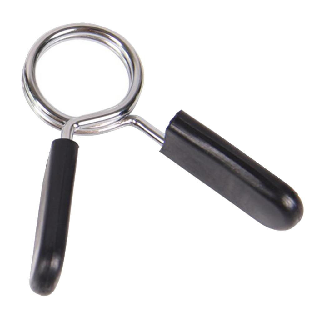 25mm Dumbbell Barbell Spring Clip s Clamps for Weightlifting Strength Training Exercise