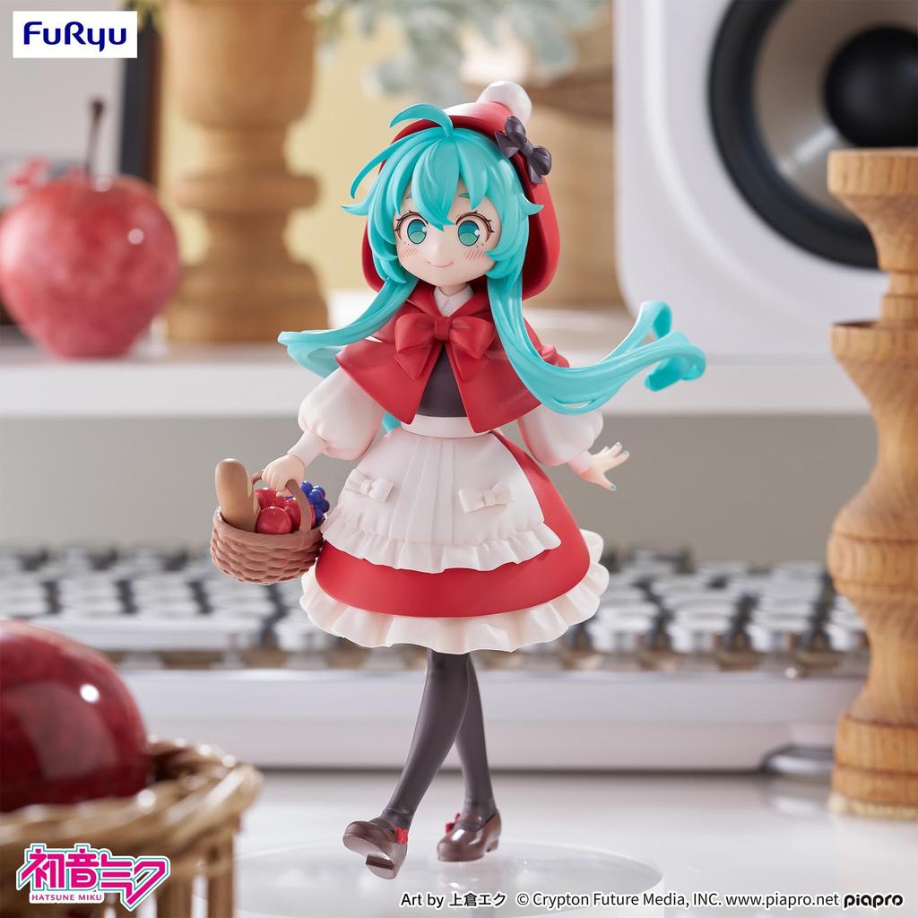 FuRyu Desktop Fairy Hatsune Miku Little Red Riding Hood 160mm Finished Ver. Approx. Tall, Non-scale, Plastic, Painted, Figure. AMU-TNL0145