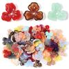 10pcs/lot Colorful Flower Acrylic Spacer Beads Three Petal Flower Loose Bead Caps For DIY Charms Earrings Necklace Accessories