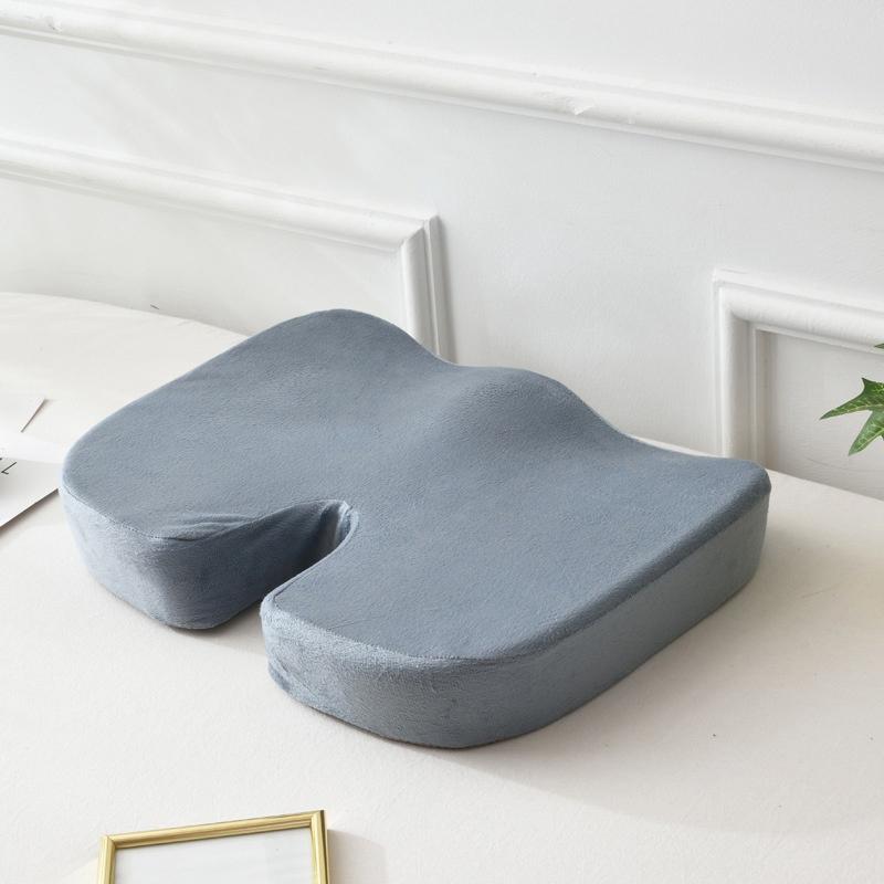 Cestovní sedák Paměťová pěna Polštář ve tvaru U Na židli Podložka Polštář do auta Kancelář Podpora kyčlí Masáž Ortopedický polštář