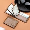 Slim Men Wallet Card Holder 4 Fold Money Clip Driver'S Licence Holder Coin Purse Slim Men'S Wallet For Everyday Use Gift Casual