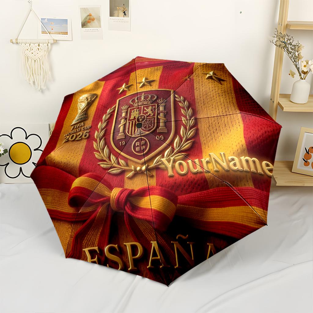 Galatasaray1 Customize Text Umbrella Compact Travel Automatic Umbrella Sturdy 8-Rib Shaft Lightweight for Women/Men Fashionable Spiritual Gift