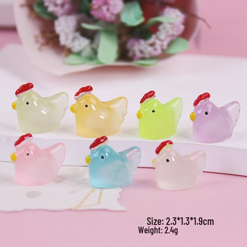 DIY 3D Luminous Chick Resin Ornaments: Micro Landscape and Photography Props with Small Animal Designs