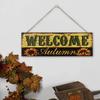 Autumn Fall Wood Plaques Front Door Hanging Sign Harvest Decoration, Indoor and Outdoor Use