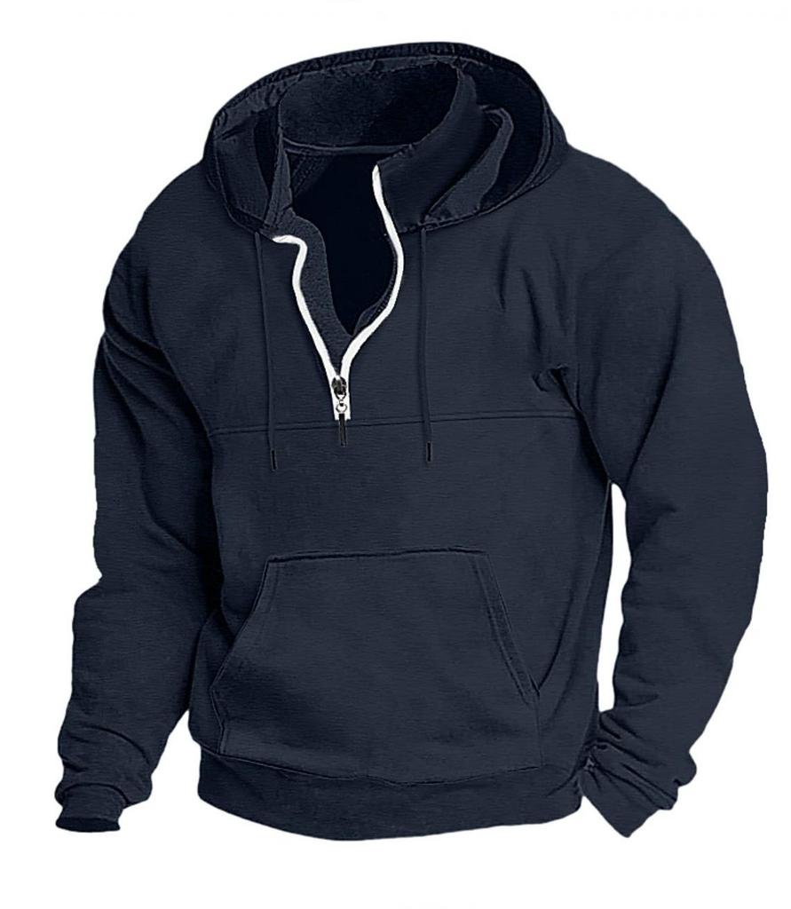 2023 Autumn/Winter Thick Hooded Men’s Printed Loose Sweatshirt
