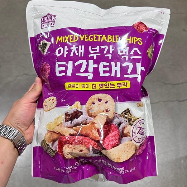 Mamas Choice Assorted Vegetable Rice Bugak Chips (Tigak Taegak) 450g