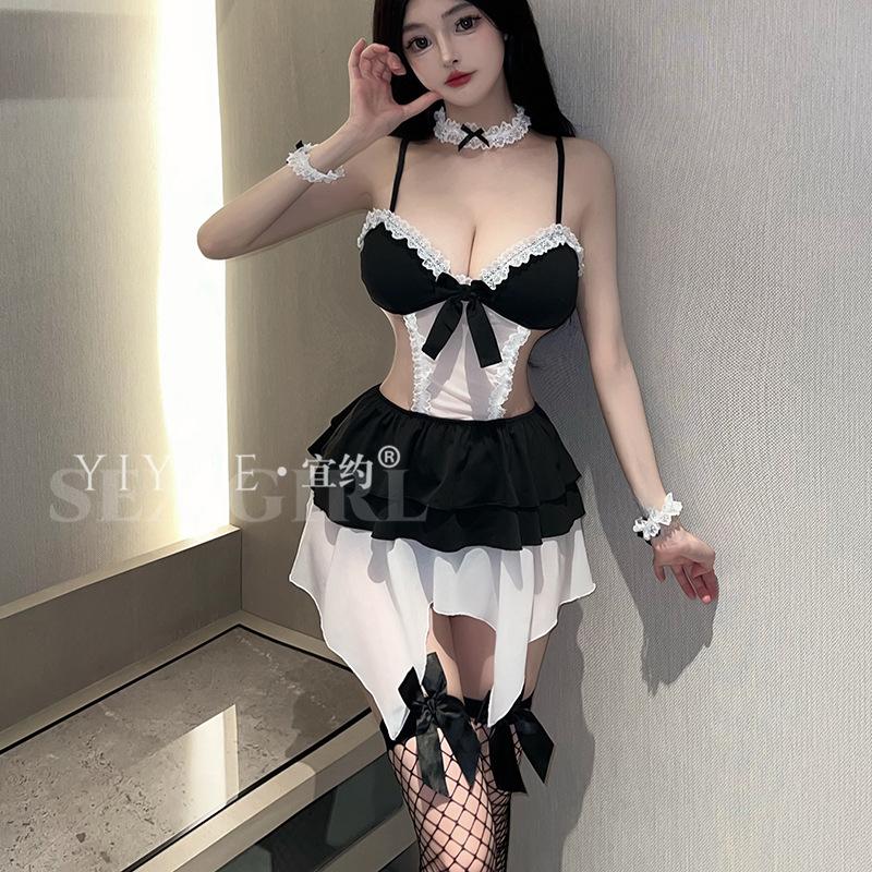Original Maid Uniform, Seductive and Romantic Dress, Pure Desire Role-playing Maid Dress, Sexy Underwear Set 8864