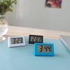 Durable Small Mini Triangle Clock ABS Mute Desk Digital Clock Electronic Simple Office