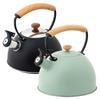 2.5L Whistling Tea Kettle Vintage Stainless Steel Whistle Teapot With Wood Handle Exquisite Tea Pot For Kitchenware Stove Top