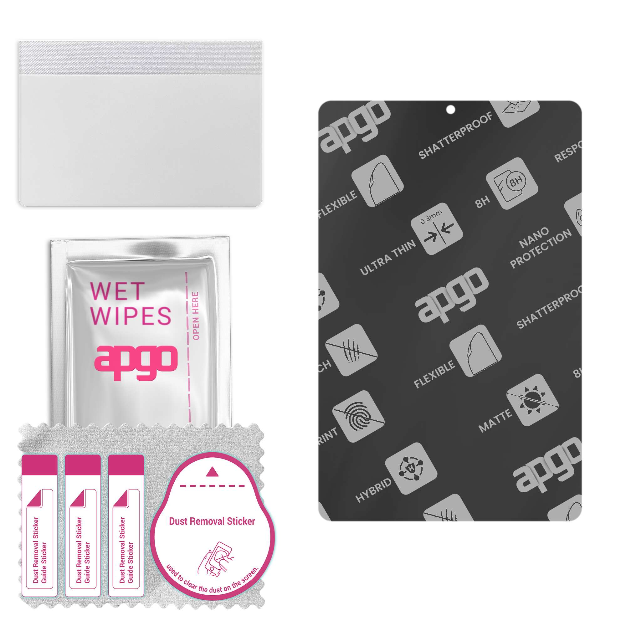 

apgo MATTE Hybrid protective glass compatible with Lenovo Tab M9 WiFi, flexible nano glass, great replacement for tempered glass, scratch-resistant, f