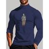 Polyester Men's Mock Neck Long Sleeve, Breathable Moisture-Wicking & Great for Daily Commute