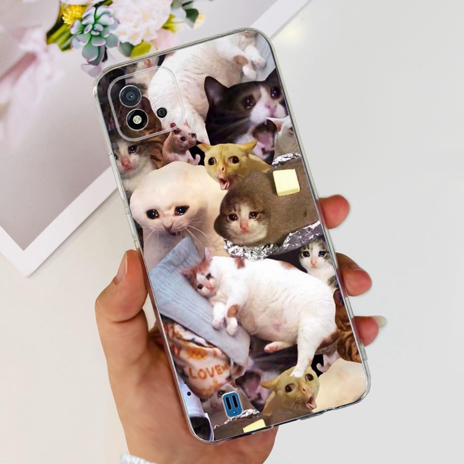 For Cover Realme C11 2021 Case Fashion Marble Love Heart Silicone Soft TPU Phone Back Cover For Realme C11 RMX2185 C20 C20A Capa