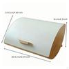 Bread Storage Box Sturdy Container Compact for Kitchen, Home Cooks