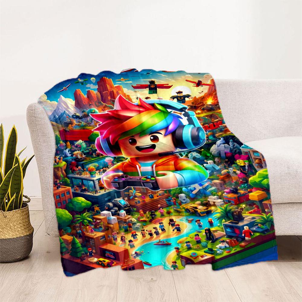 Roblox Game Character World Blanket Soft Warm Cozy Great For Office Chair Office Chair Allseason Use Modern Unique Gift For Family And Friends Camping