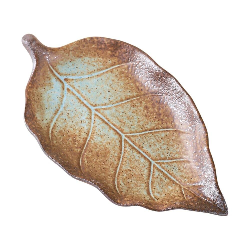 Embossed Leaf Veins Jewelry Dish Maple Leaf Shape Ring Dish Gifts Ceramic Jewelry Tray Home Decor