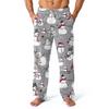 Men's Allover Printed Home Pants Sleeping Pajama Pants Long Pants Pajama Pants