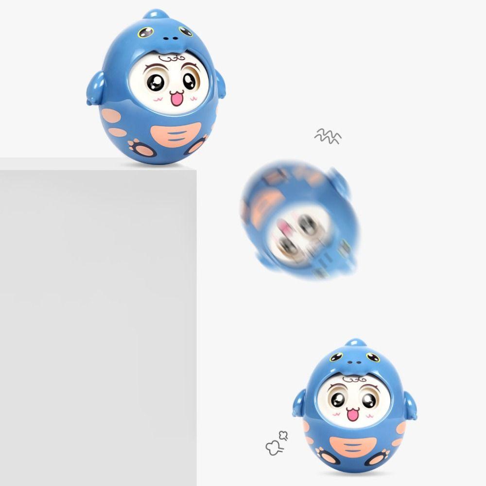 Crafts Tummy Time Rocking Toy Handmade Face Changing Doll Tumbler Rocking Toy  Children Girls Boys