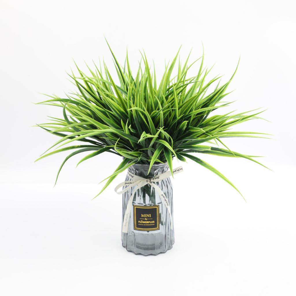 Artificial Eucalyptus Greenery Stem Plastic Faux Plant Decorative Arrangement for Home Office Event Tabletop Display