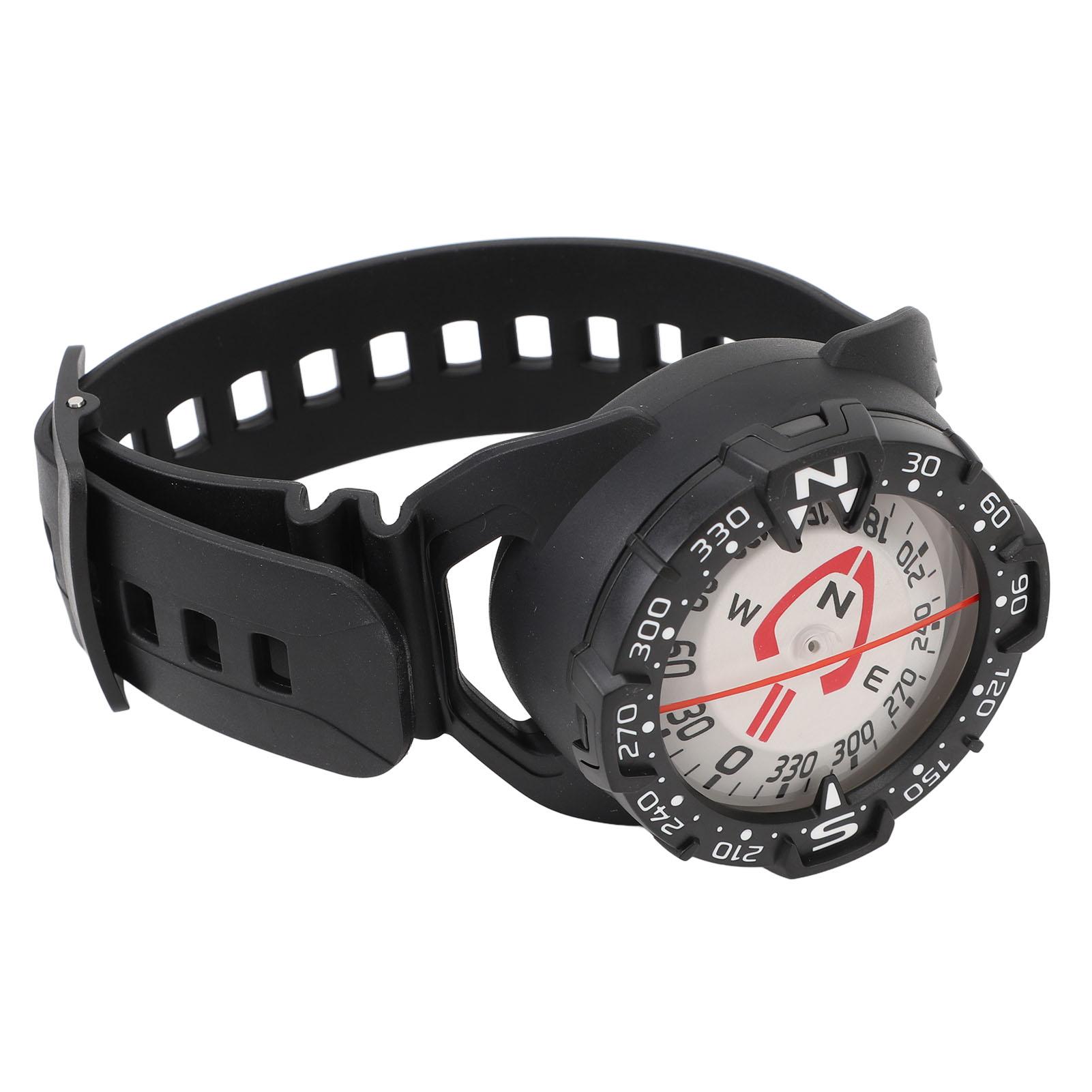 

Наручный компас для дайвинга Точный подводный компас для дайвинга Водонепроницаемость до 70 м Высокая видимость