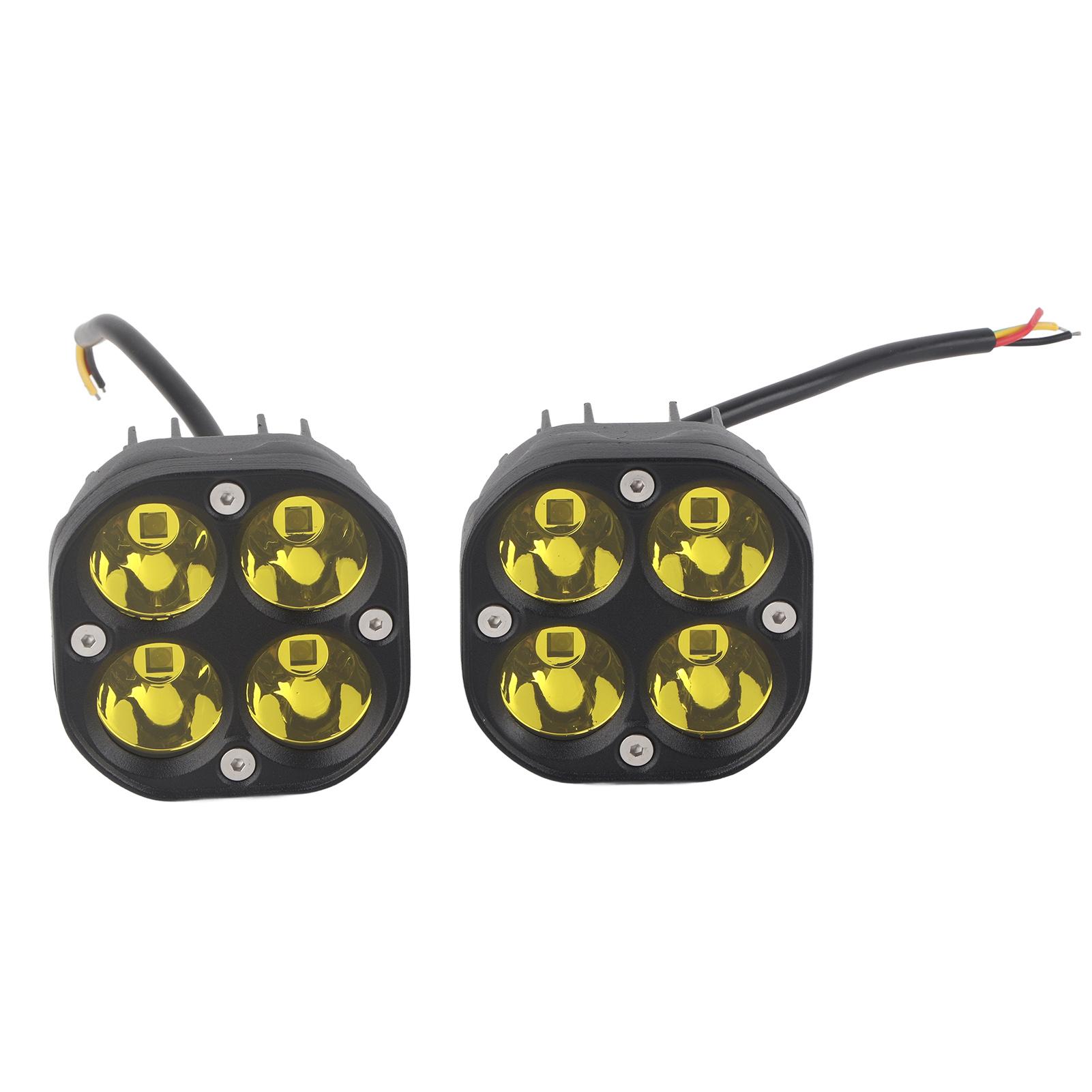 

2 Pcs LED Working Light 2 Light Modes High Brightness IP68 Waterproof Spotlight Lighting Pods for DC 9‑24V Off Road SUV
