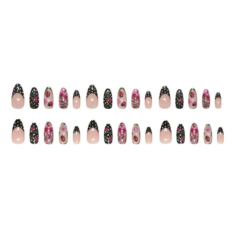 

Brown Nail , Fashionable European And American , Wearable Nail Extensions, Ready-made And Detachable Nail .2ml One size