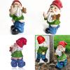 Lovely Garden Gnome Statue With Pants Down Fun And Quirky Addition To Your Outdoor Space
