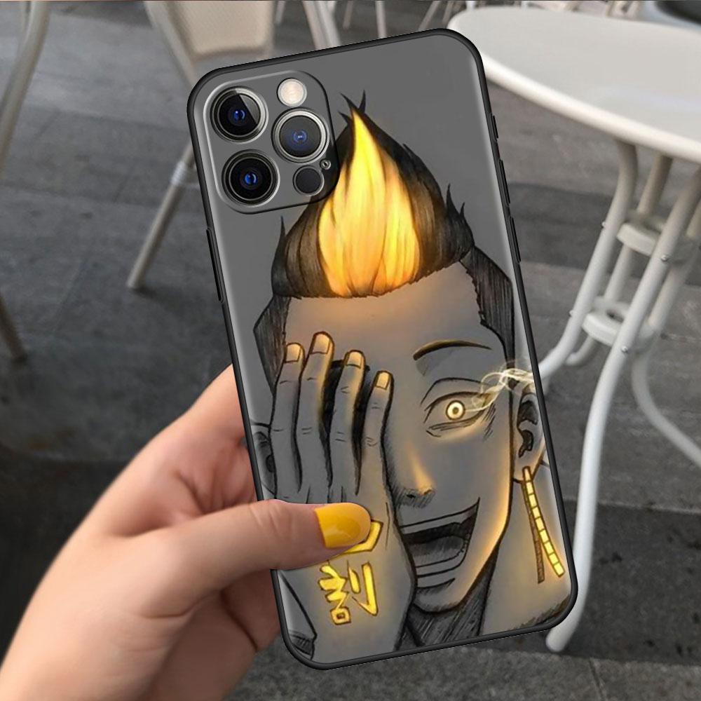 Case For Apple iPhone 14 11 13 7 12 Pro 7 XR XS Max 8 Plus 6 14Pro Black Soft Phone Coque Funda Tokyo Revengers Anime