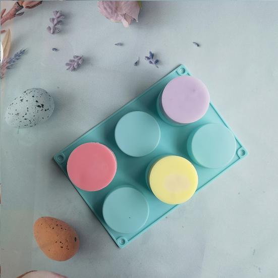 Cake Mold Food Grade Easy Release Reusable 6 Cavity Column Ice-cream Jelly Pudding Soap Mould Kitchen Tools