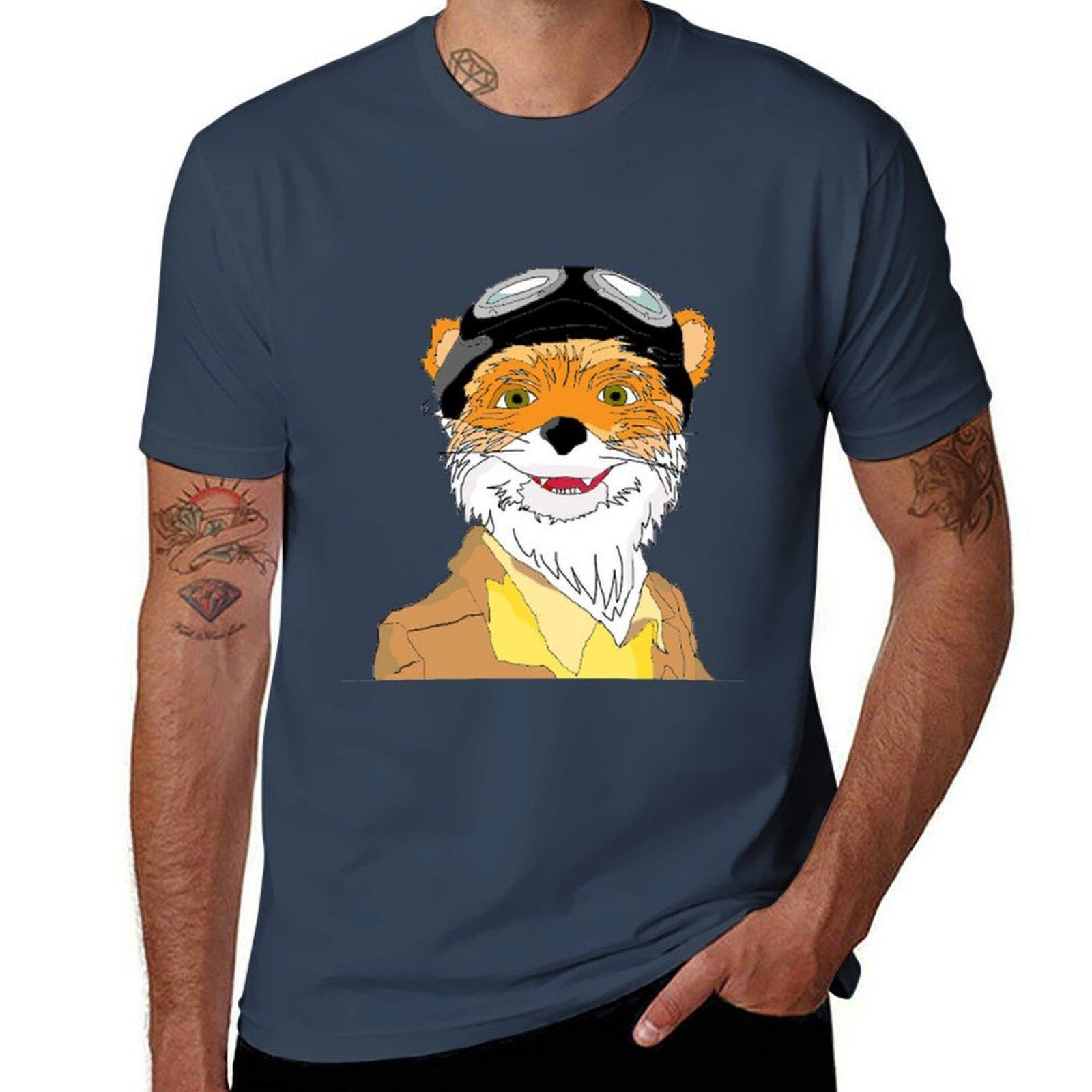 Fantastic Mr Fox T-Shirt Everyday Wear Basic Short Sleeve Top S