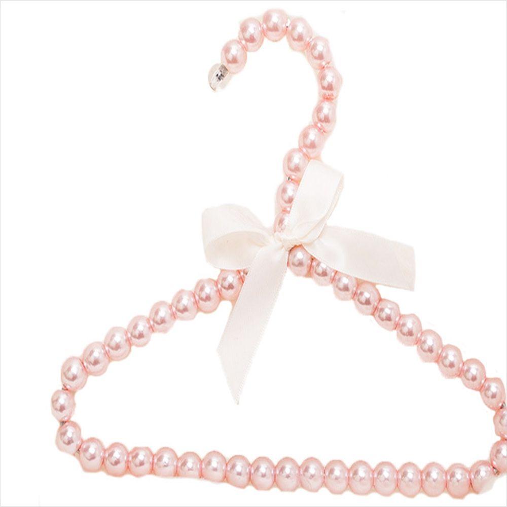 Children Home Plastic Simulated Pearl Clothes Peg Hanging Rack Organizer Pet Hanger Clothes Hanger