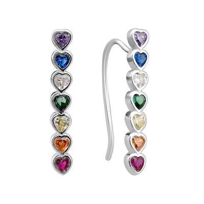 Silver Earrings with Cubic Zirkonia (2146209)