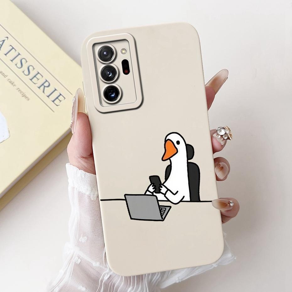 Cute Cartoon Phone Case For Samsung Galaxy Note 20 Ultra Note20 Soft Silicone Shockproof Cover For Samsung Note 20 20Ultra 5G