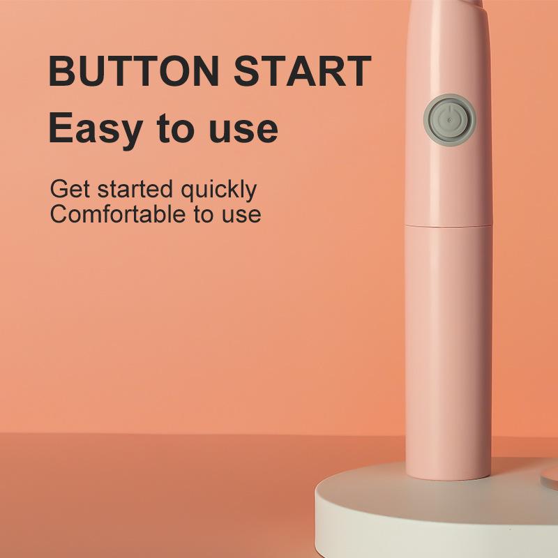 Electric Toothbrush Soft Bristle 2 Brush Dry Battery Model IPX7 Waterproof Electric Toothbrush