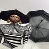 1pc African American, Pattern Automatic Open/Close Umbrella Compact Folding Umbrella with 8-Rib Shaft for Women/Men, Portable Travel Umbrella,1223S