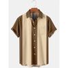 New summer casual hot sale D printing short-sleeved shirt Hawaiian shirt men's vacation seaside source