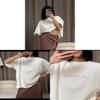 Cotton T Shirt For Women Summer Casual Letter Print Loose Fit Short Sleeve Top