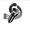 100W Super Fast Charging Digital Car Charger with Cable