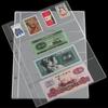 Useful Paper Money Page Holders Leaf Loose Note PVC Protector Stamps 10pcs