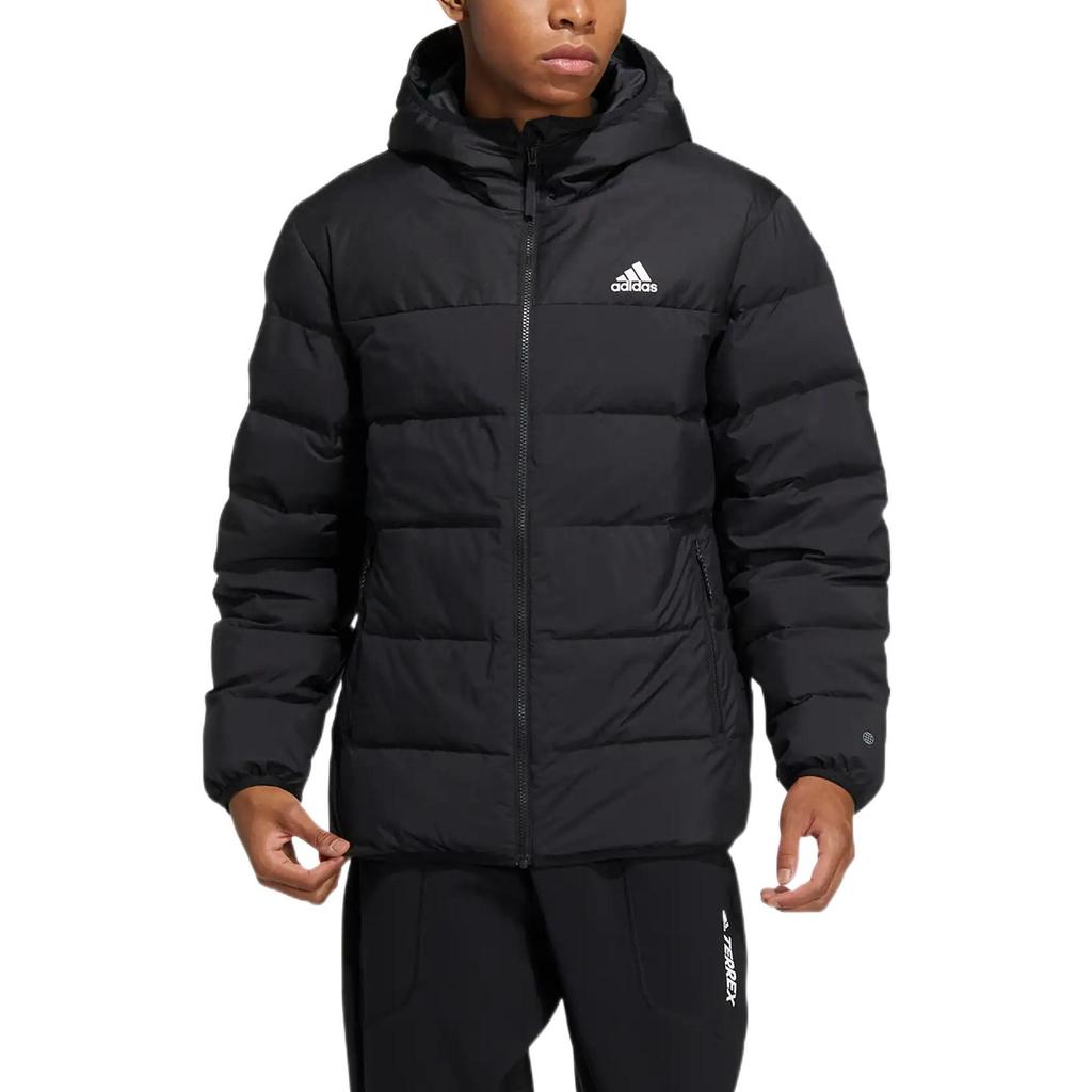 adidas Down Jackets Men's Black Hooded Moderate Other HZ2597