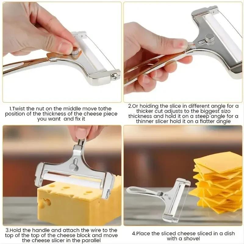 Butter Knife Cream Cheese Slicer Cooking Tools Grater Suitable Soft Semi-hard Cheeses Kitchen Gadgets Dining Bar Home Board
