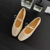 Krazing Pot Air Mesh Sheep Skin Flat with Crystal Beading Round Toe Jelly Shoes Party Summer Size 42 Women Flats