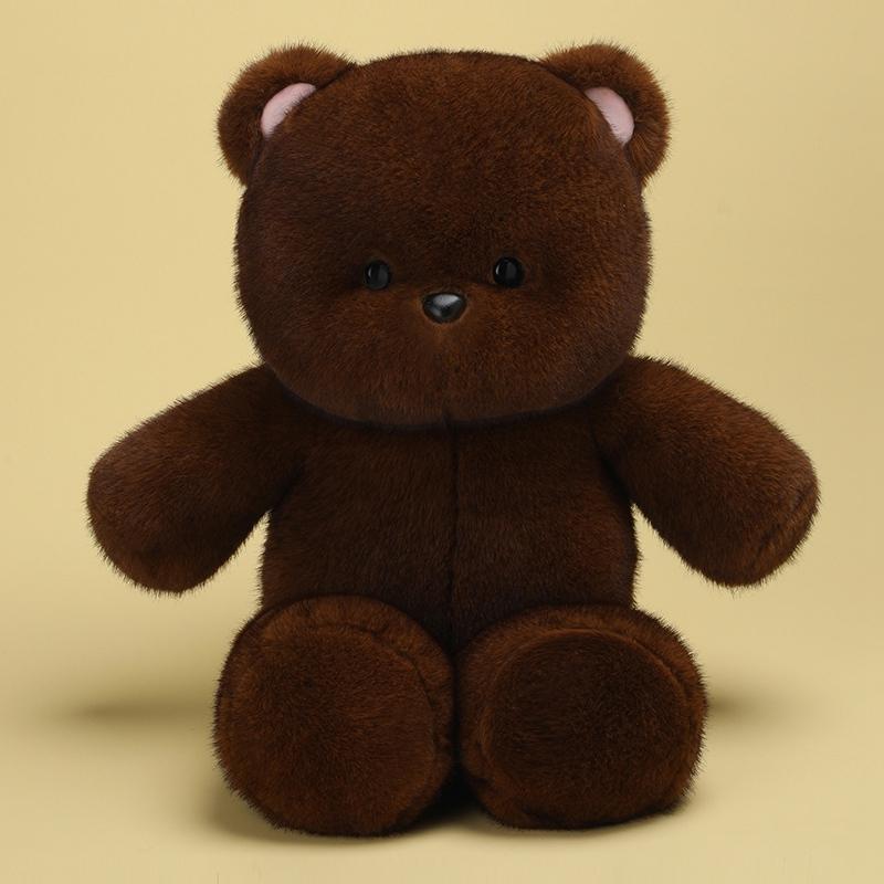 4 Colors Bear Plush Toys Lovely Cartoon Animal Doll Warm Children Appease Bear Doll Kawaii Home Decor Xmas Birthday Gift