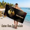 Deutschland Nationalmannschaft Design Strandtuch mit individuellem Text Großes Handtuch für den Strandurlaub