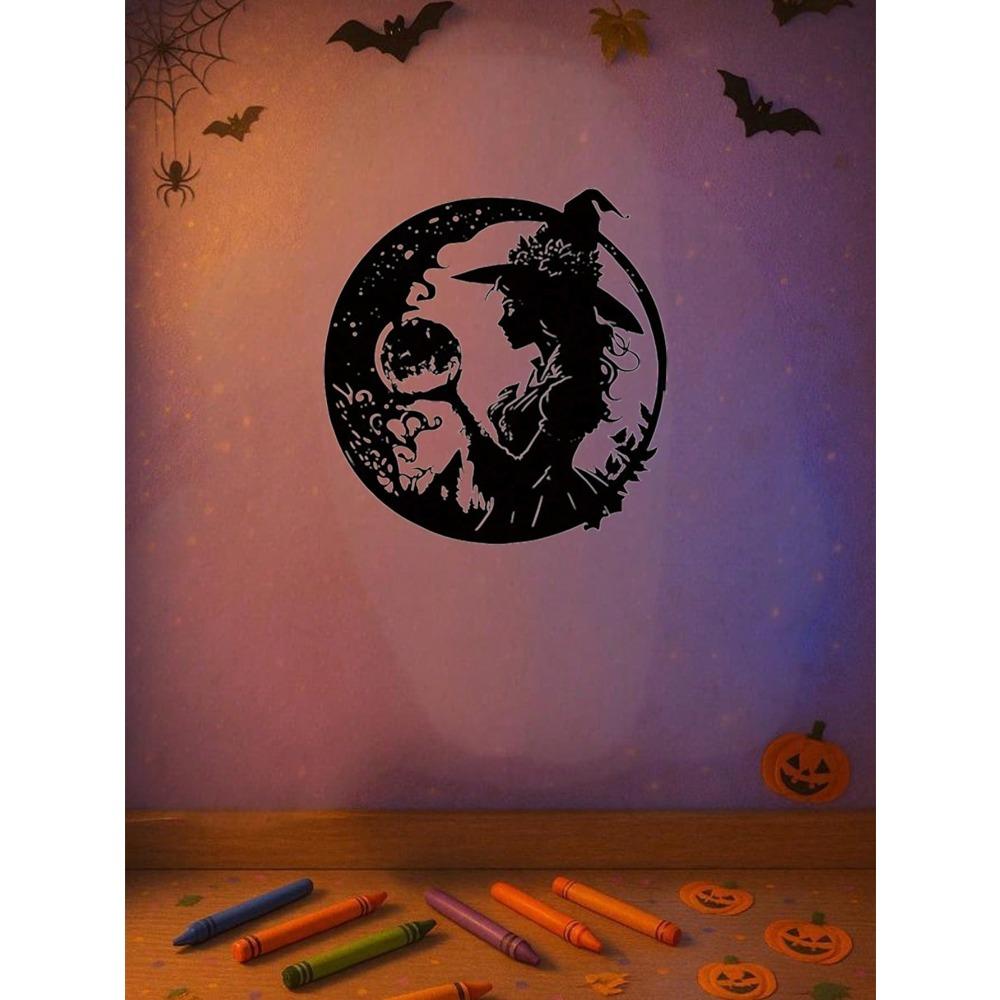 Vintage Metal Gothic Witch Wall Art Decor for Home Living Room Bedroom
